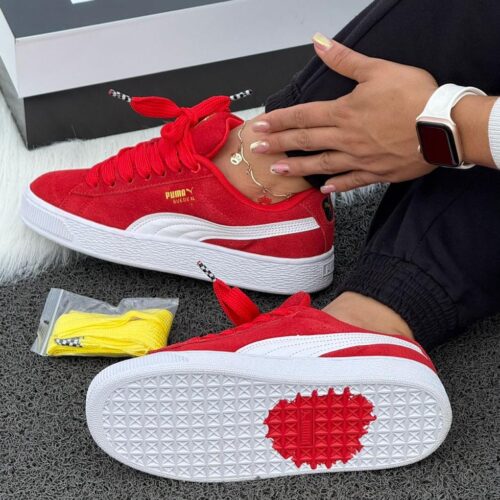 PUMA SUEDE XL ROJA BLANCA